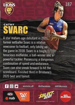 2021 Select AFL Footy Stars #187 Cathy Svarc Back